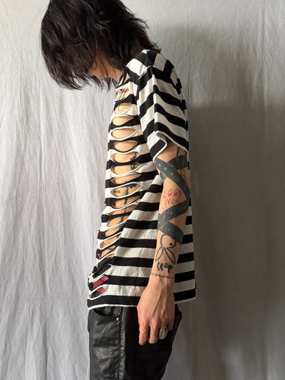 HELL CAT PUNKS Damaged Border Tee Size FREE
