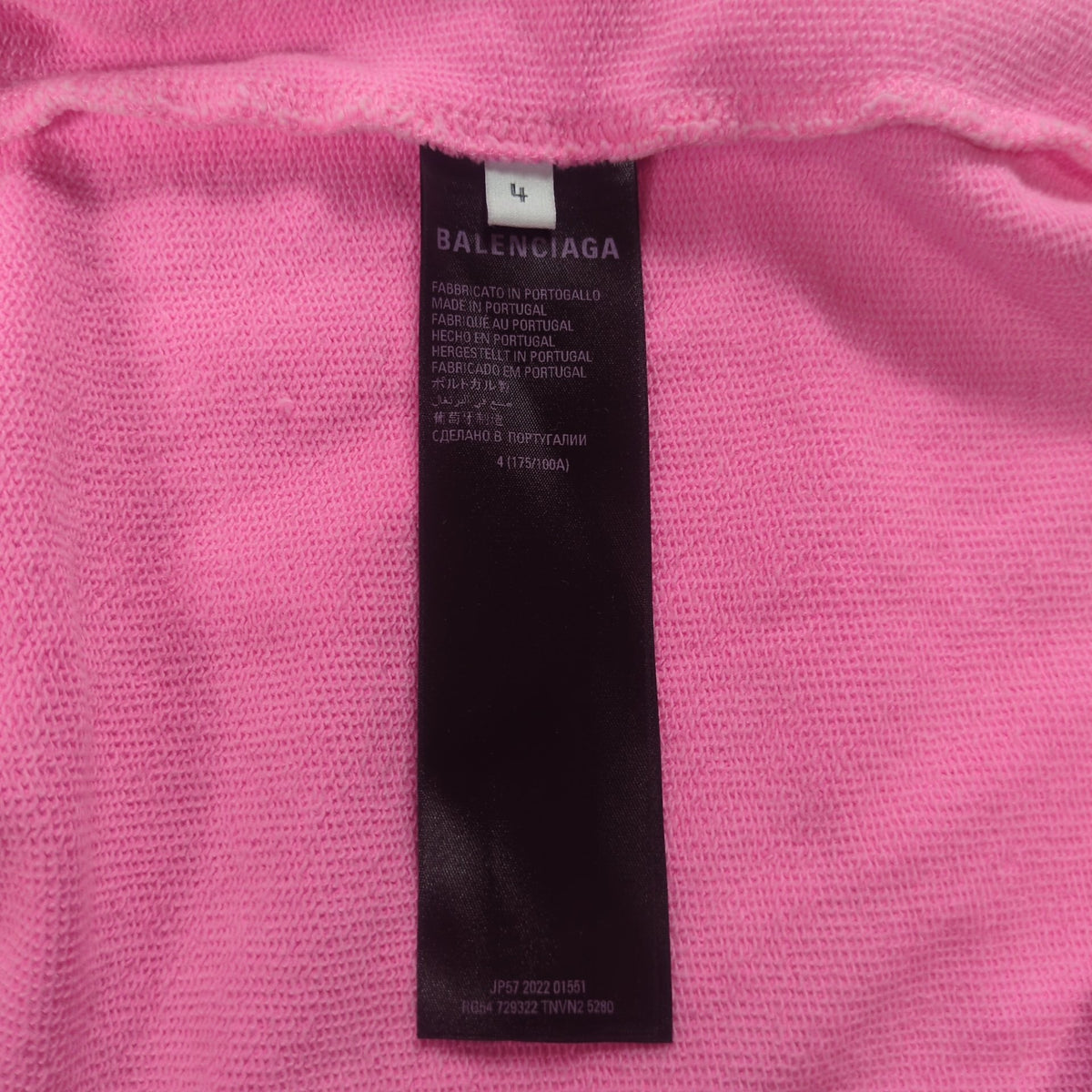 BALENCIAGA x adidas Logo Oversized Hoodie Pink Size 4