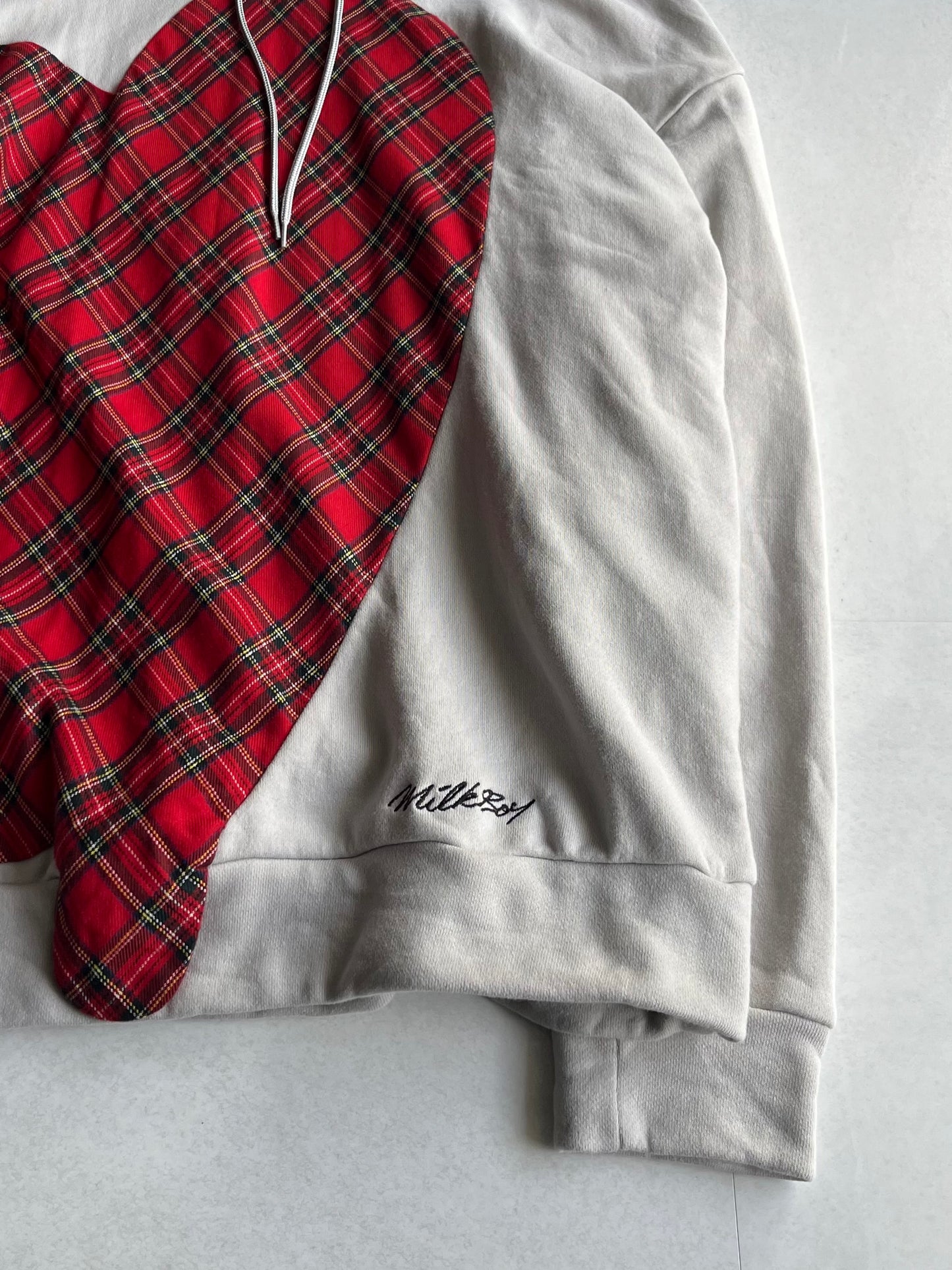 Vintage 'Milkboy' Hurt Beige Cotton Hoodie Size XL