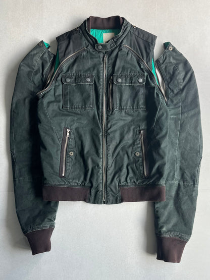 Diesel Green Gimmick Cotton Jacket Size L