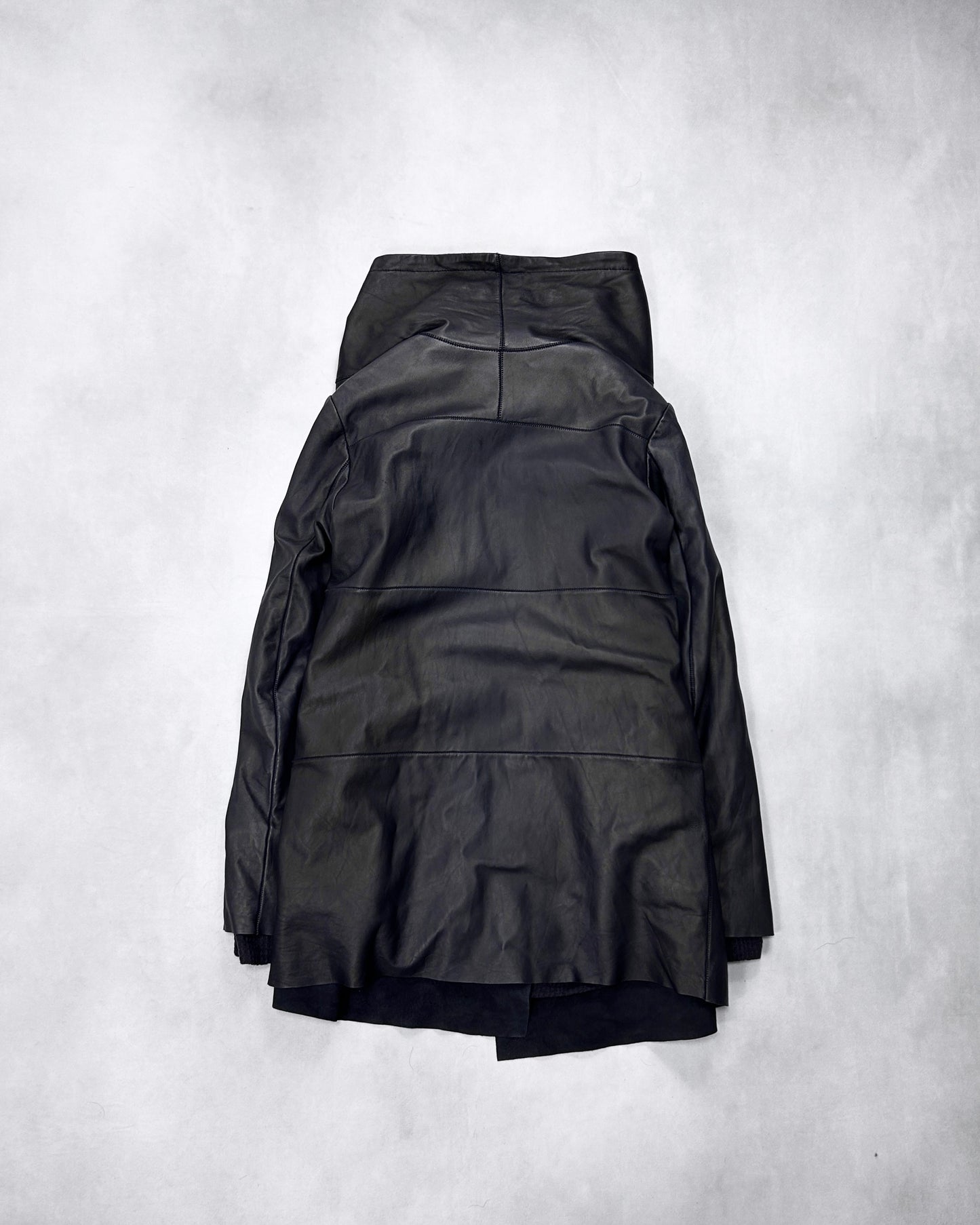 Isaac Sellam Experience Asymmetrical Draped Coat Size 36