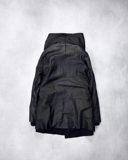 Isaac Sellam Experience Asymmetrical Draped Coat Size 36