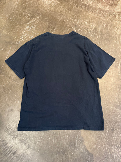 Vintage Black Cotton Tee Size L