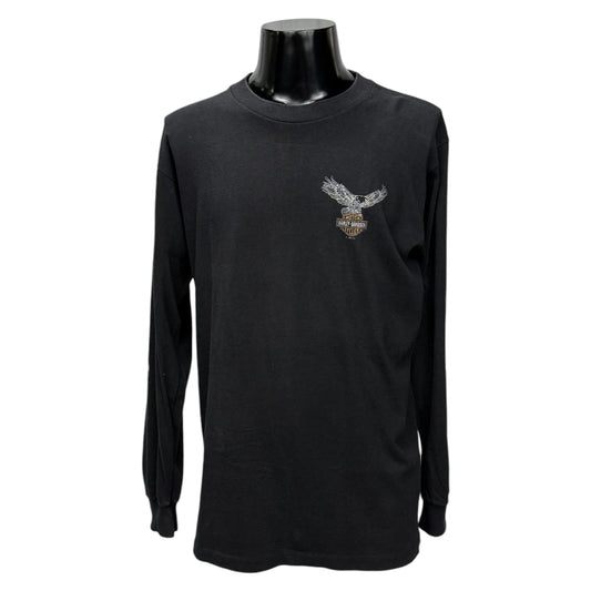 HARLEY-DAVIDSON 90s "The Eagle Has Long Sleeve T-Shirt Size L~XL