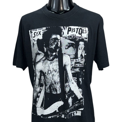 SEX PISTOLS 90s 00s "SID VICIOUS" Photo Fade T-Shirt Size L