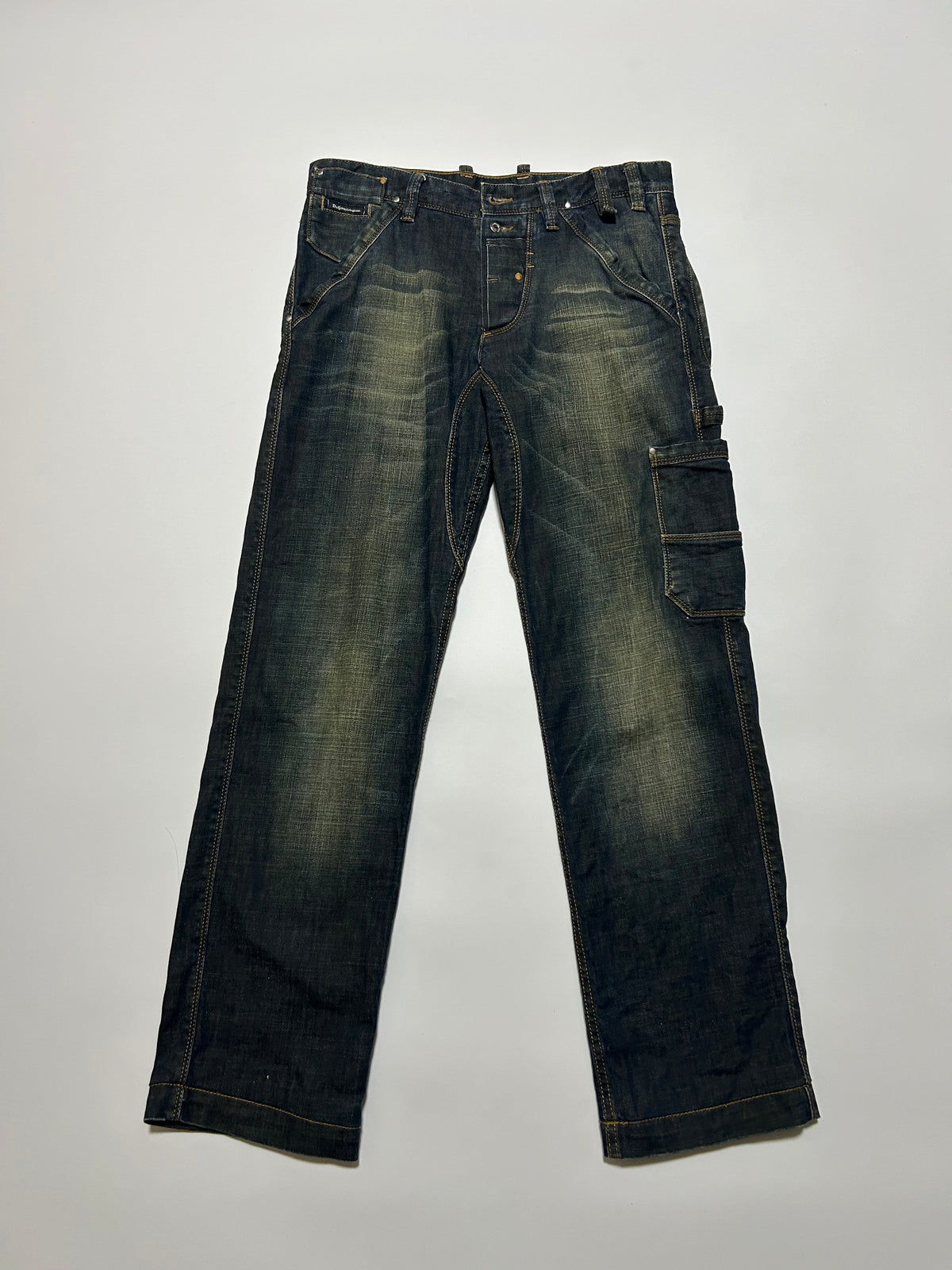 Dolce & Gabbana D&G 2000s Indigo Painter Jeans Size 44