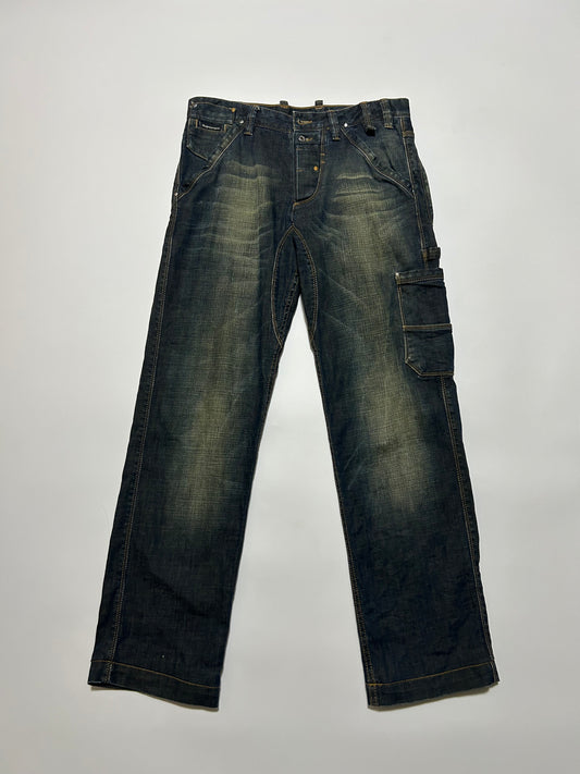 Dolce & Gabbana D&G 2000s Indigo Painter Jeans Size 44