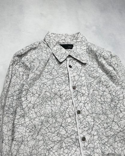 Diet Butcher Slim Skin Crackle Longline Shirt Size 1