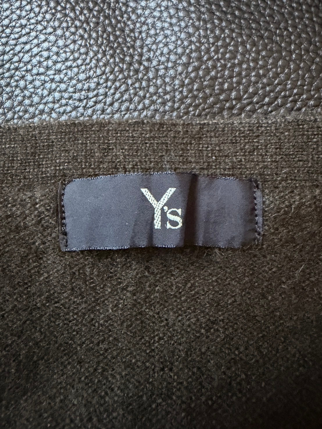 Y's AW00 Cashmere Deep V-Neck Sweater Brown