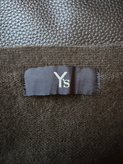Y's AW00 Cashmere Deep V-Neck Sweater Brown