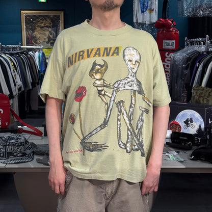 NIRVANA 90s "INCESTICIDE" Kurt Cobain Art T-Shirt Size XL