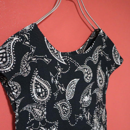 Issey Miyake Paisley All-over Pleated T-Shirt Size FREE
