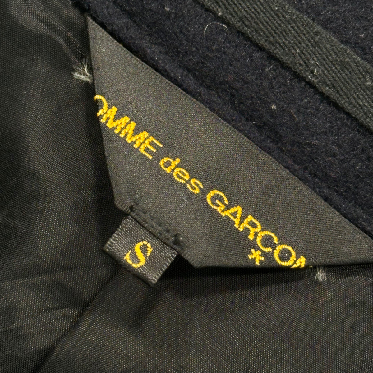COMME des GARCONS 10AW Wool Melton Jacket Black Size S