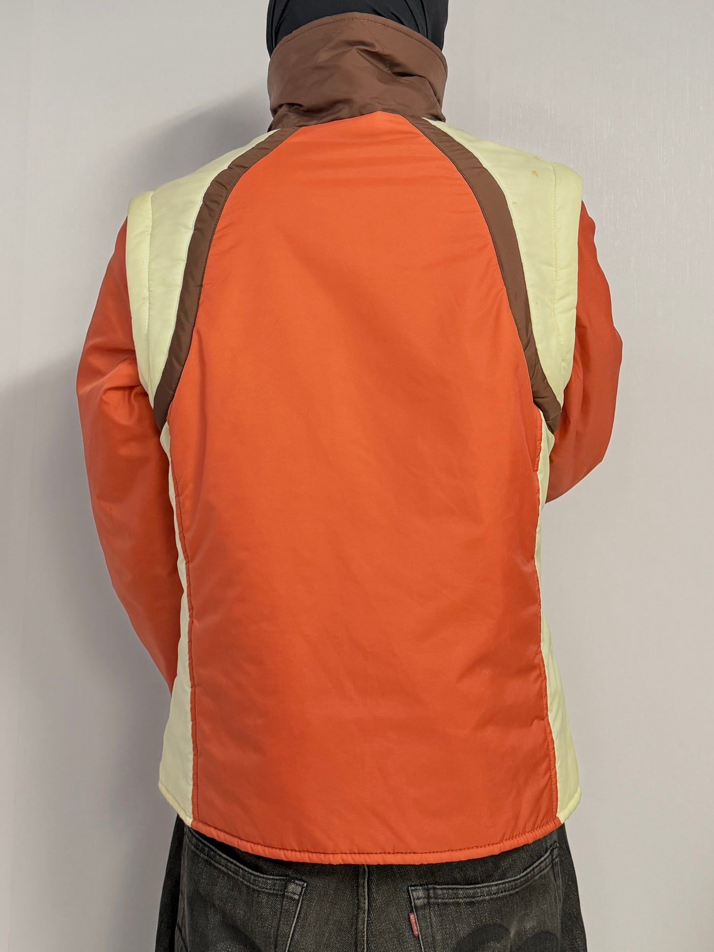 JCPenney Vintage Gimmick Zip Nylon Jacket Multi Size L