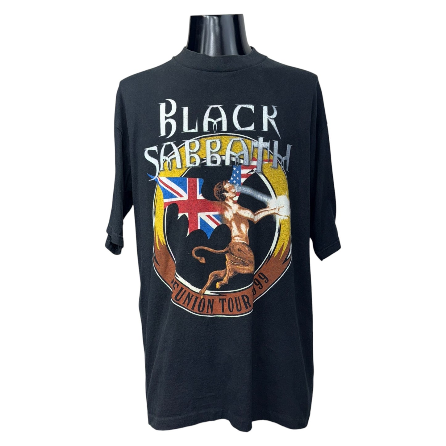 BLACK SABBATH 90s "REUNION TOUR 1999" T-Shirt Black Size XL
