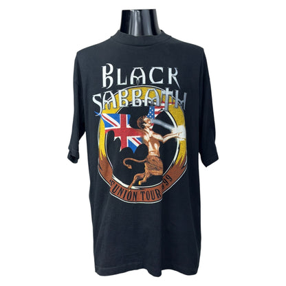 BLACK SABBATH 90s "REUNION TOUR 1999" T-Shirt Black Size XL
