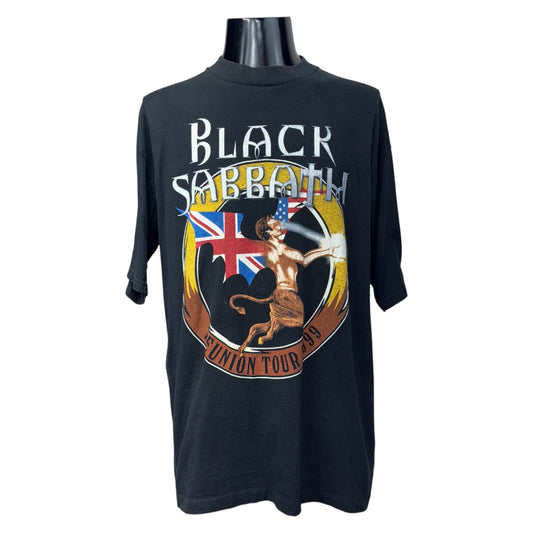 BLACK SABBATH 90s "REUNION TOUR 1999" T-Shirt Black Size XL