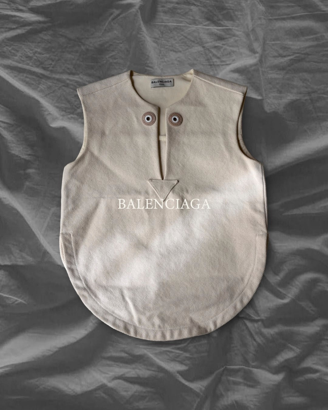 BALENCIAGA 14AW Heavy Cotton Vest White