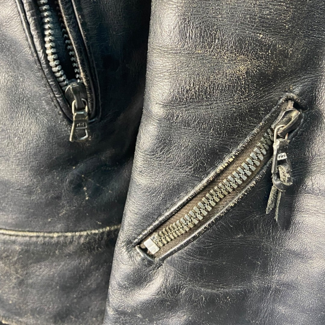 Lewis Leathers 70s Motorcycle jacket Black Size 42