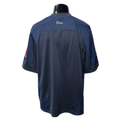 DIME Navy Paneled "50" Numbering Football Shirt Size M
