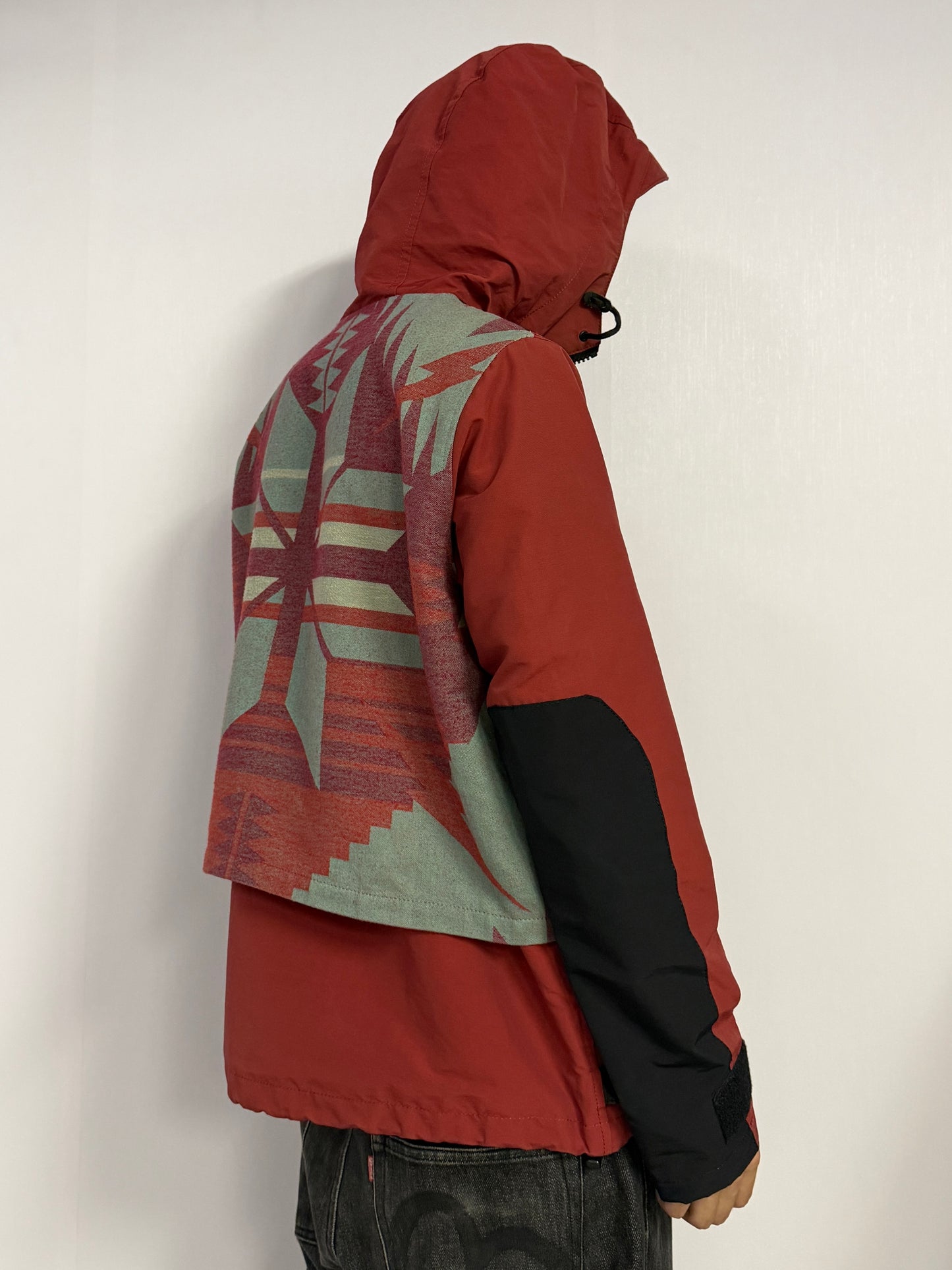 WHIZ LIMITED Red Cotton Nylon Gimmick Jacket Size M