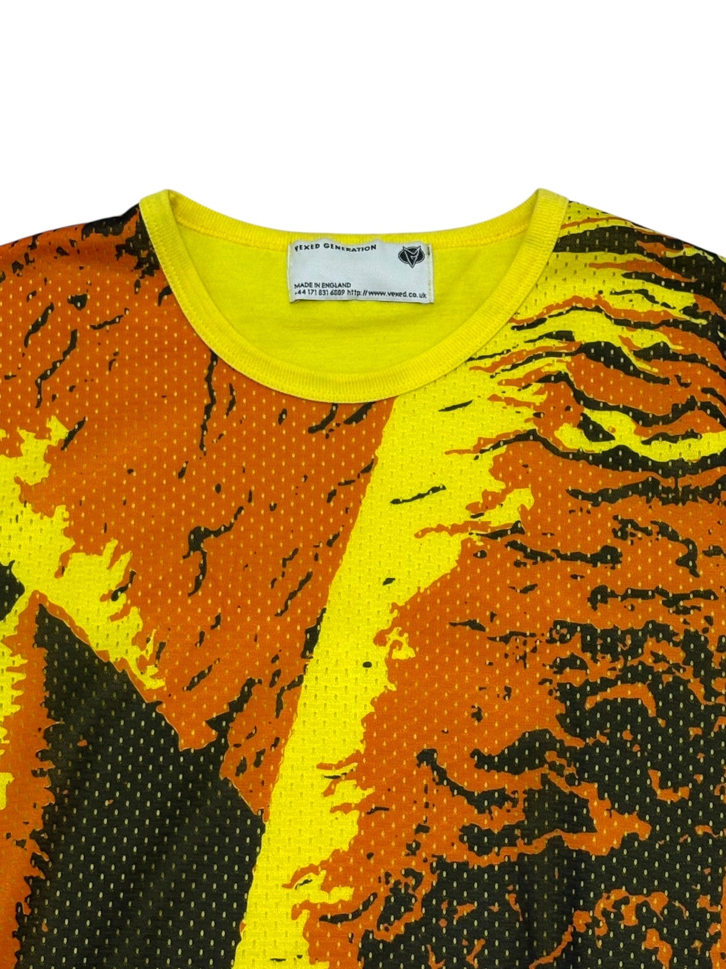 Vexed Generation Mesh Graphic Tee Yellow Size S