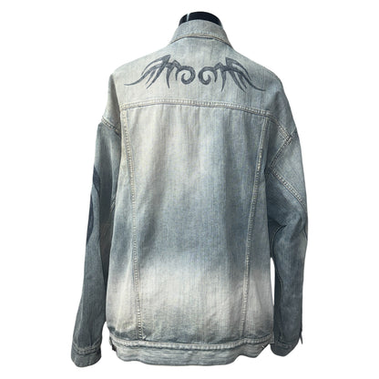 Balenciaga 24 Summer Tattoo Denim Jacket Size L