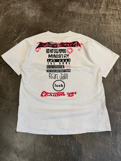 Japanese Brand LOLLAPALOOZA '92 Cotton T-Shirt Size XXL