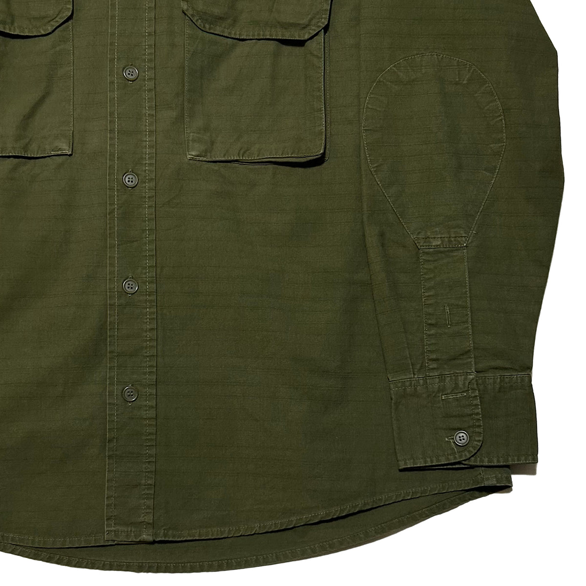 LEVIS 1990s Velcro Pocket Long Sleeve Shirt Olive Size L