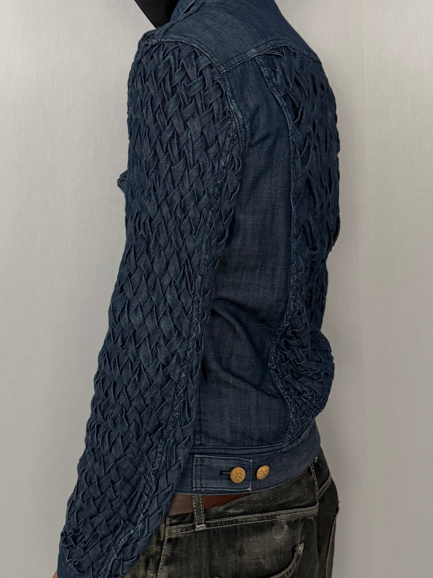 Vintage XAMPAGNE Blue Trucker Jacket Size 1
