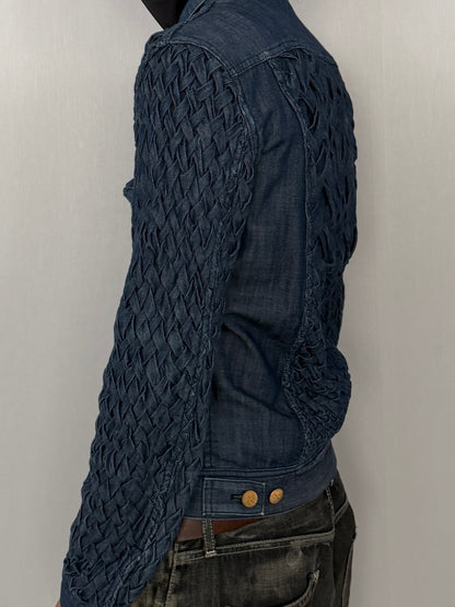 Vintage XAMPAGNE Blue Trucker Jacket Size 1