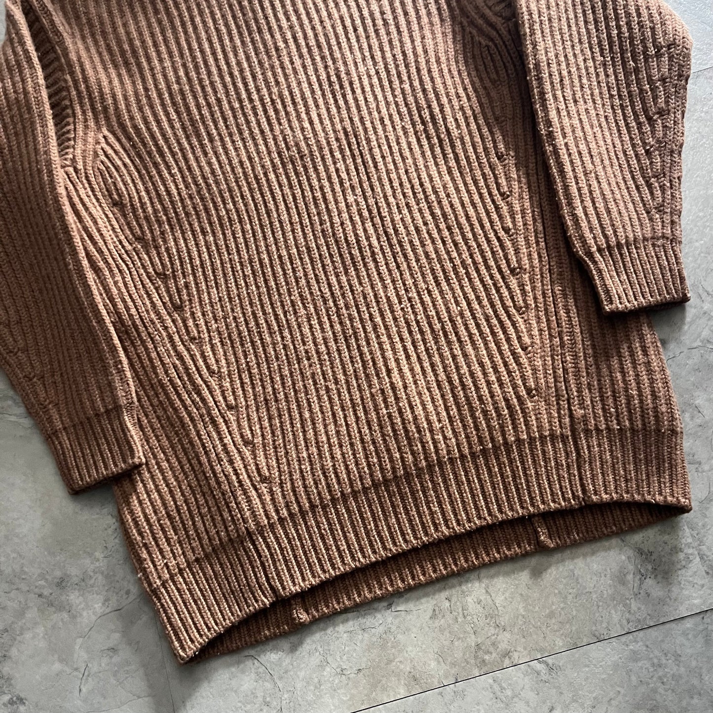 Acne Studios High Neck Wool Sweater Brown Size XXS