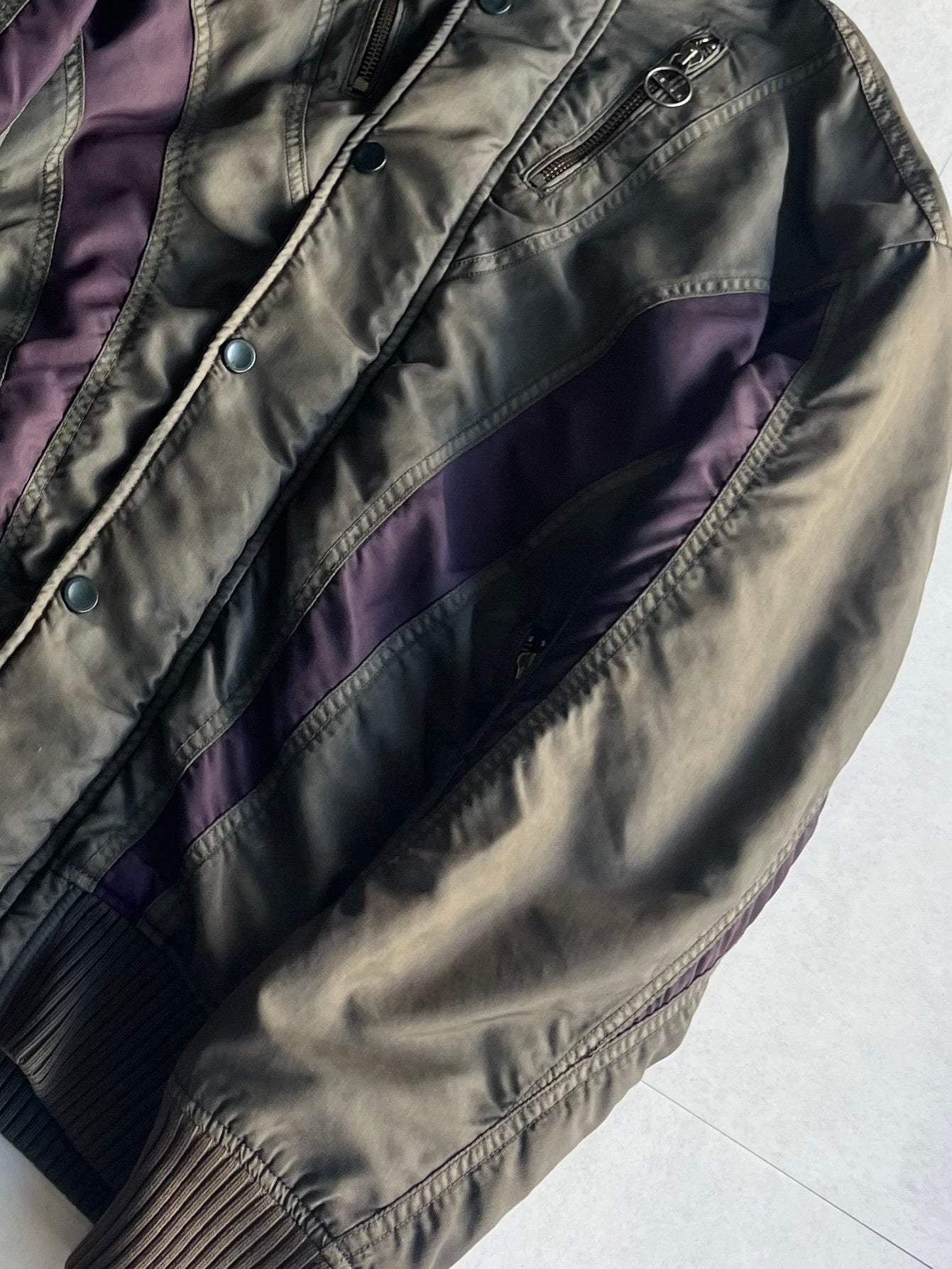 Diesel Green Technical Nylon Jacket Size M