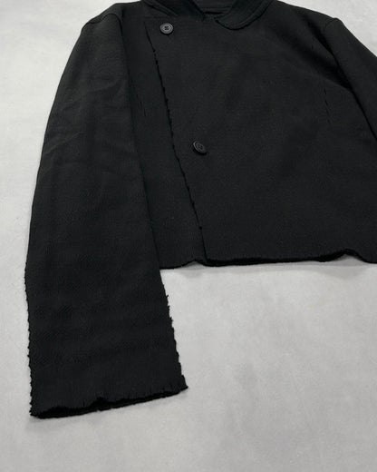 Japanese Brand Layered Wrap Knit Jacket (F/W2018) Size 2