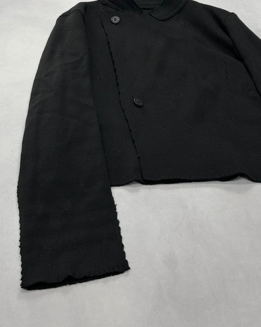 Japanese Brand Layered Wrap Knit Jacket (F/W2018) Size 2