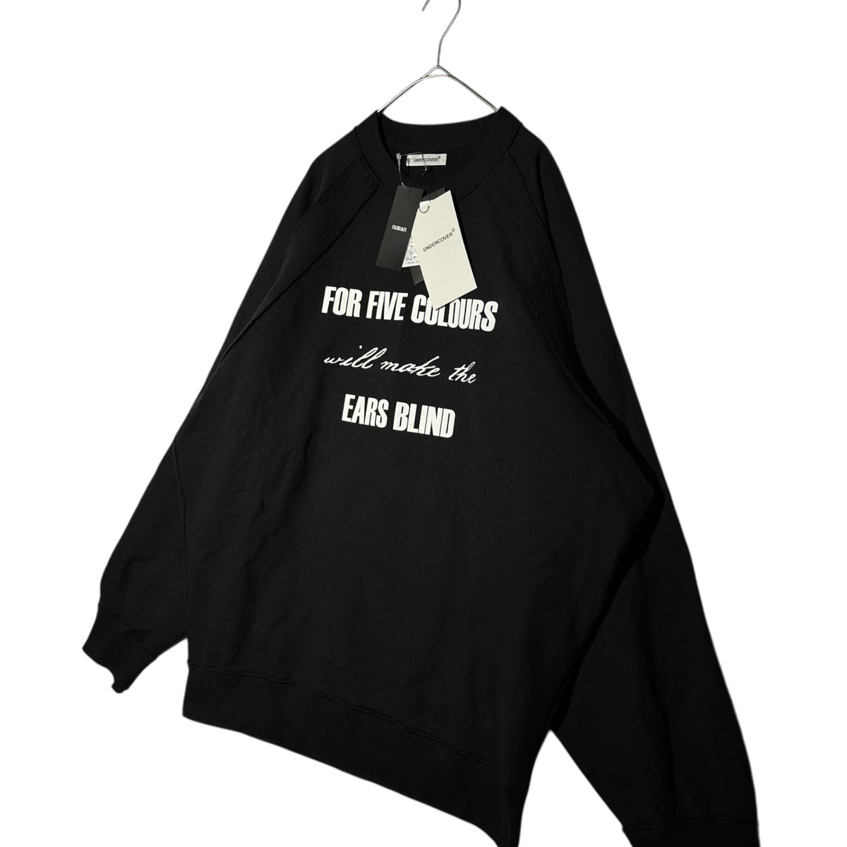 UNDERCOVER "FOR FIVE COLOURS" Raglan Sweatshirt Size 4