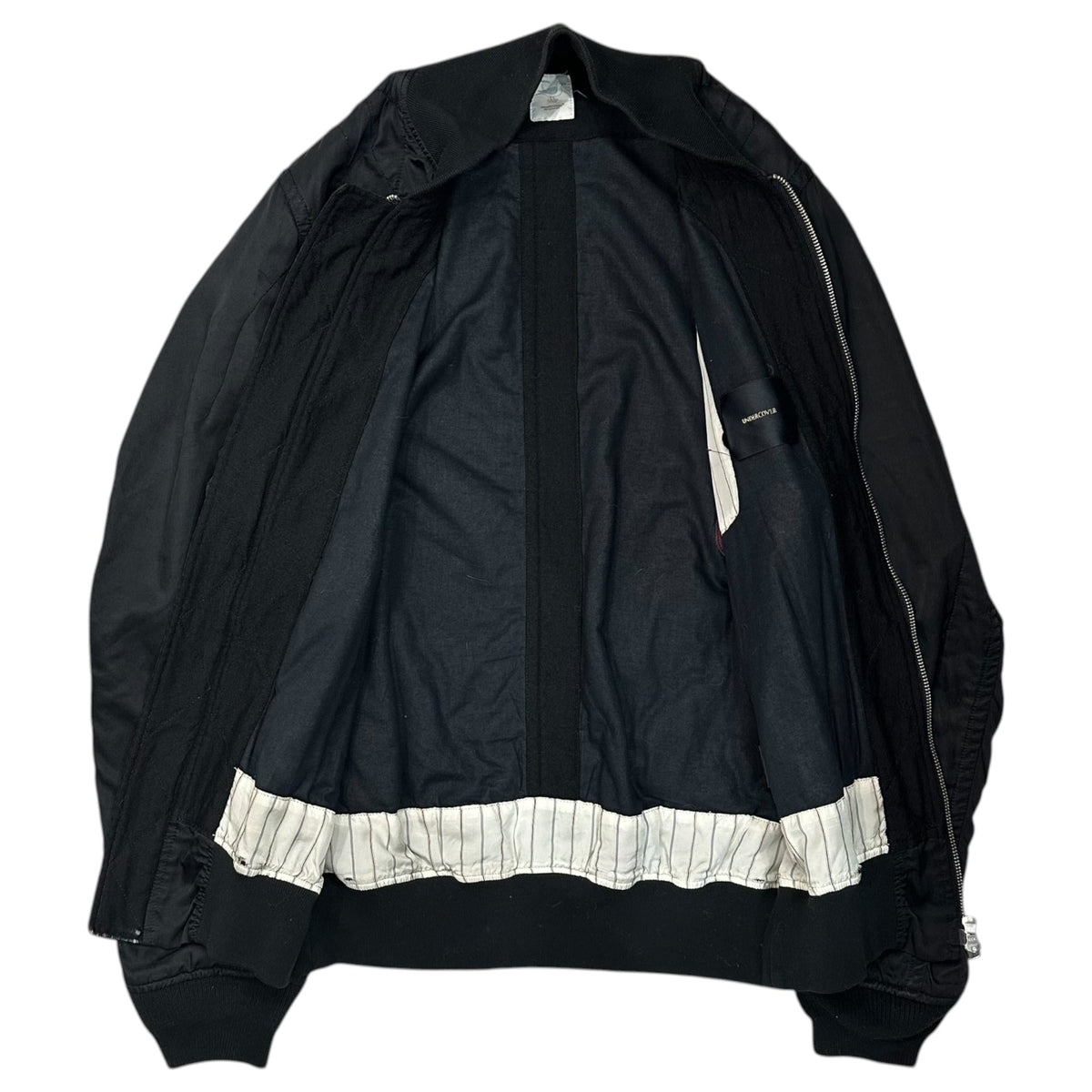UNDERCOVER 17SS MA-1 Twill Bomber Jacket Black Size 1
