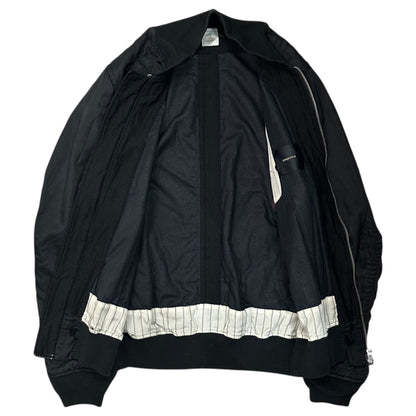 UNDERCOVER 17SS MA-1 Twill Bomber Jacket Black Size 1