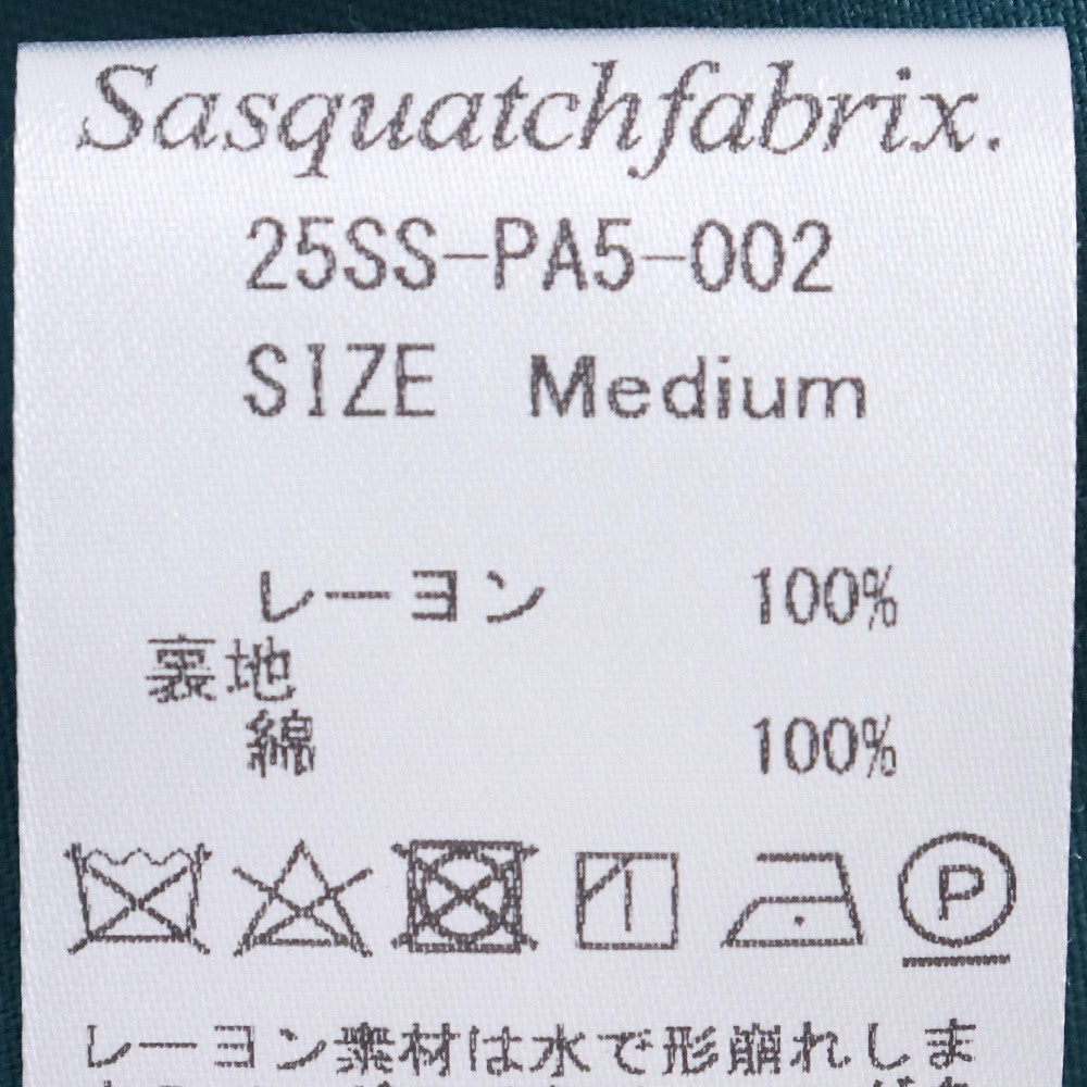 SASQUATCHFABRIX. 25SS Flowers Print Shorts Green Size M