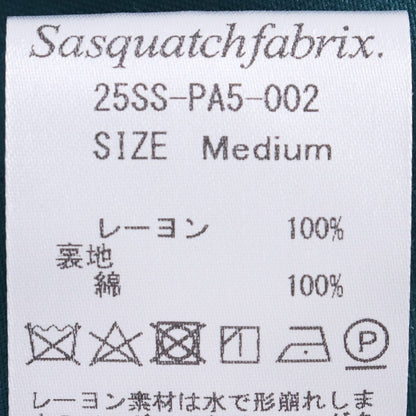 SASQUATCHFABRIX. 25SS Flowers Print Shorts Green Size M