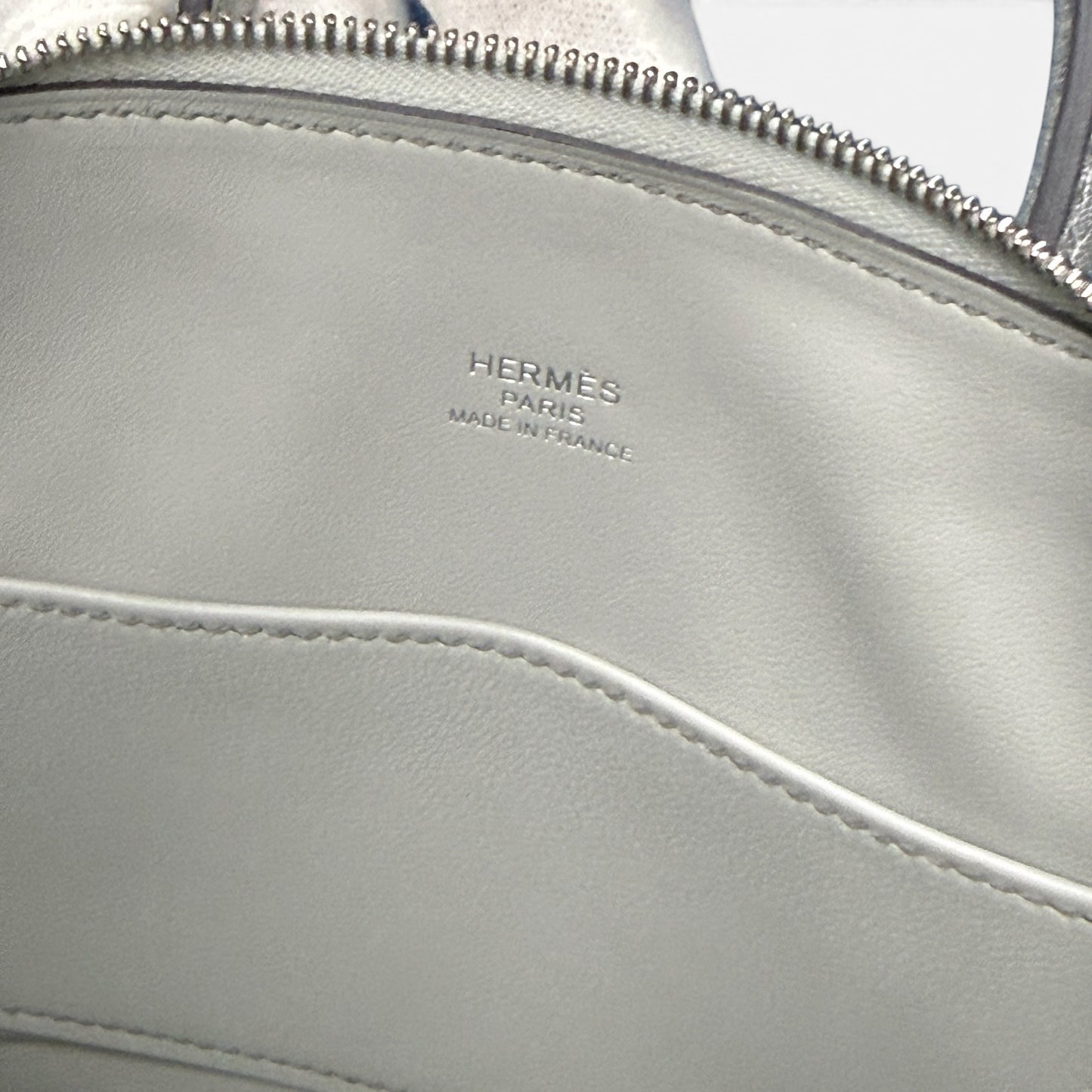 HERMES Mini Bolide 1923 Metallic Chevre Bag Size ONE SIZE