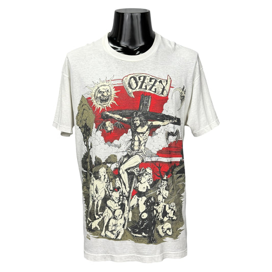 OZZY OSBOURNE 90s 1991 Crucifixion Ozzy Jesus T-Shirt Size L