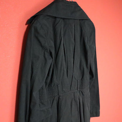 Armani Exchange Zip Design Long Coat Black Size S