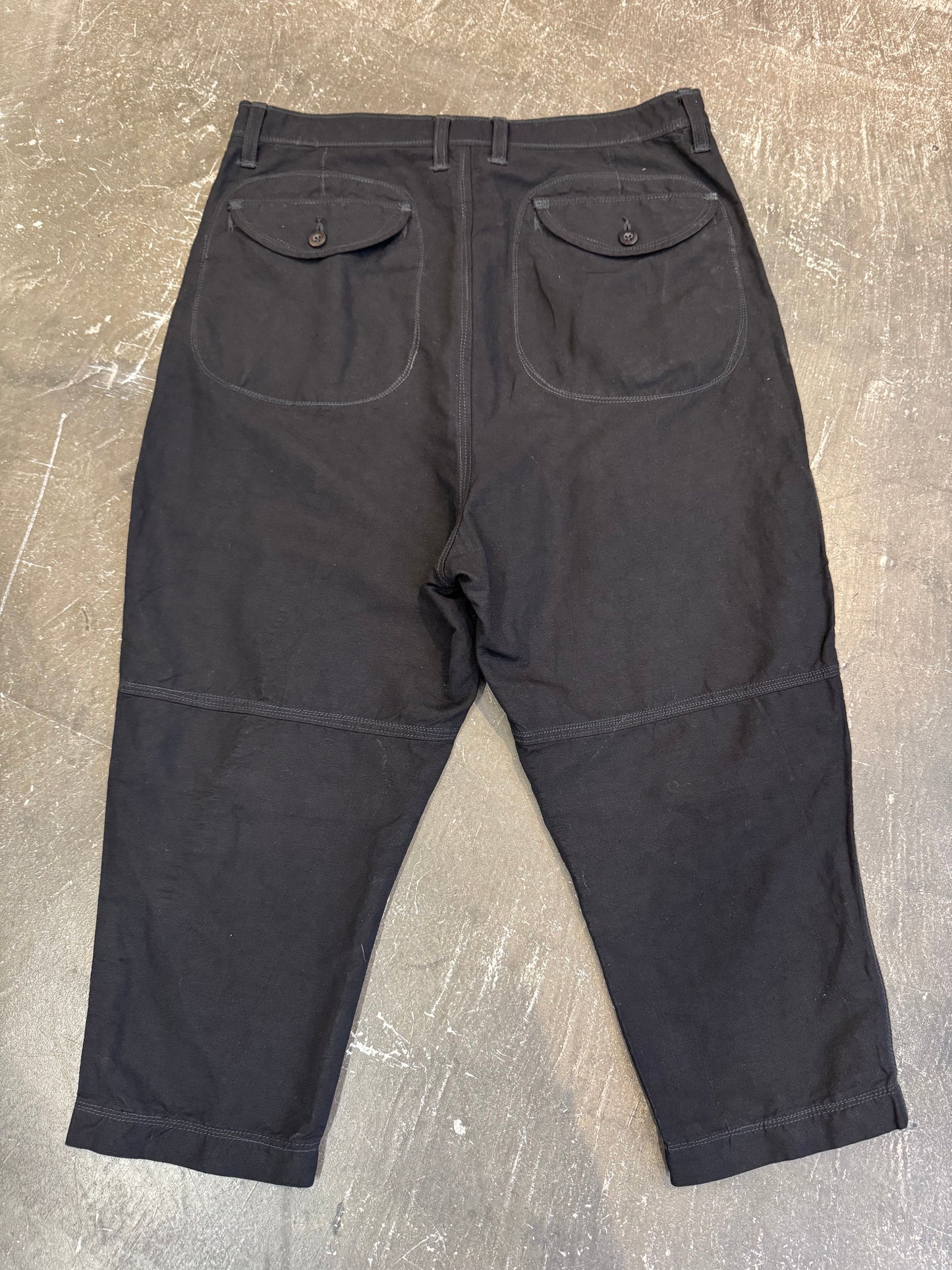 Junya Watanabe Black Nylon-Hemp Pants (2020) Size XS