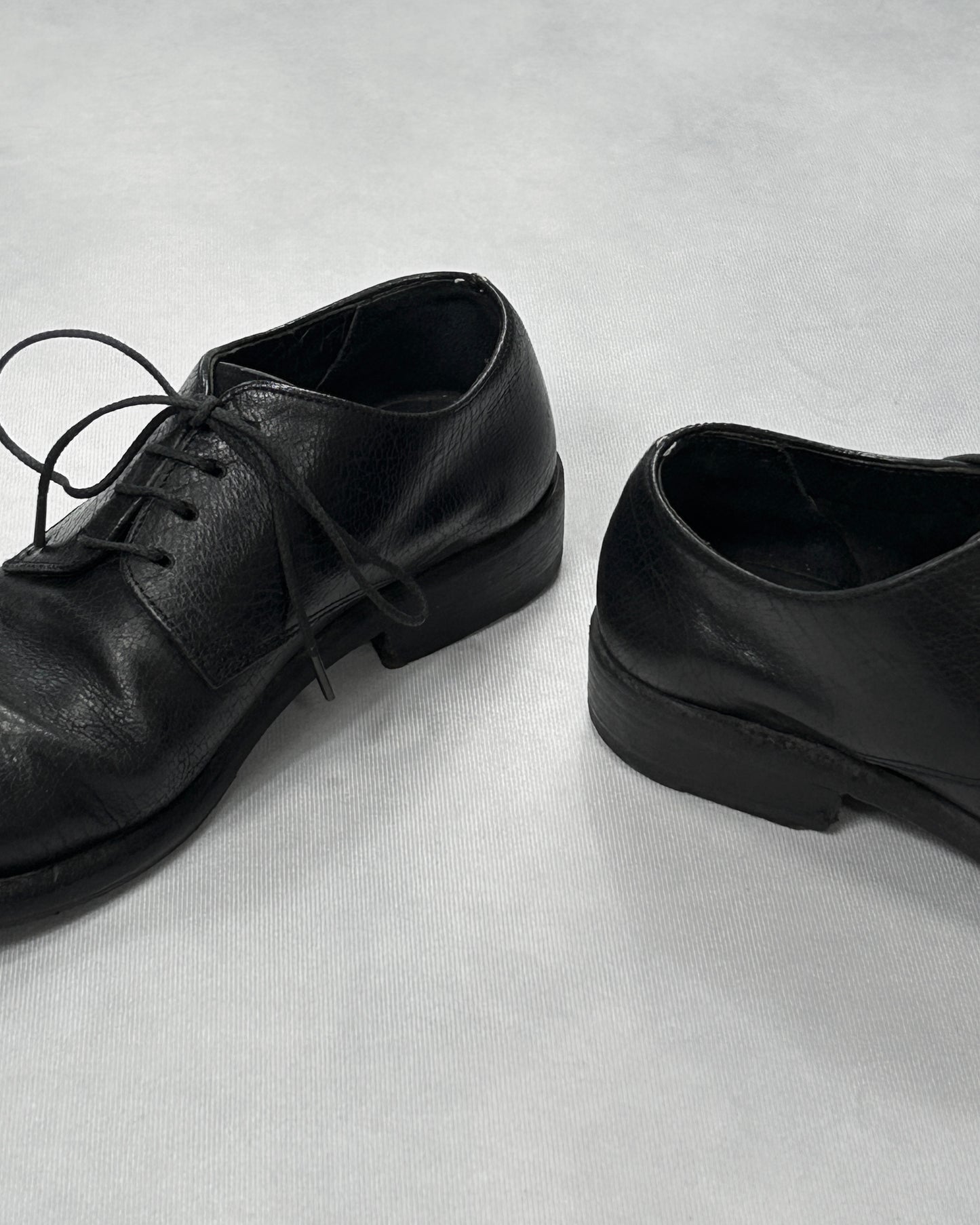 10sei0otto Cracked Leather Derby Shoes Size 10