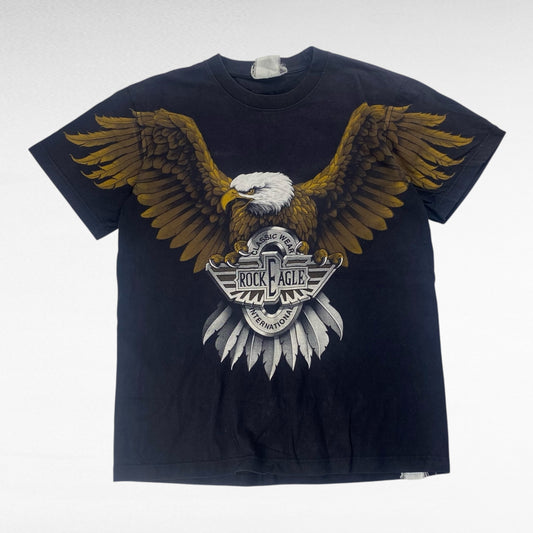 ROCK EAGLE 00s T-Shirt Black Size M