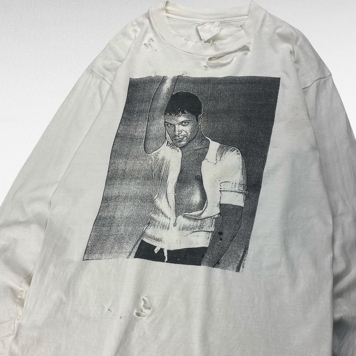 Hanes Long-sleeved T-shirt White Size M