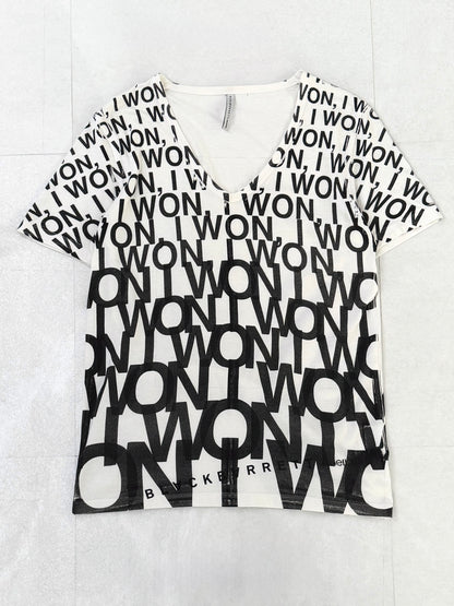 BLACKBARRETT by NEIL BARRETT All-Over Pattern T-Shirt Size S