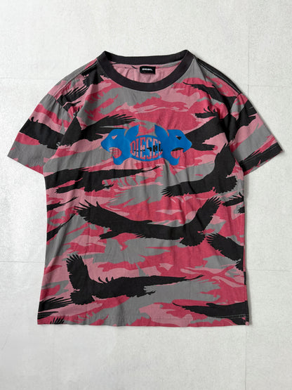 Diesel All-over Pattern T-Shirt Size S