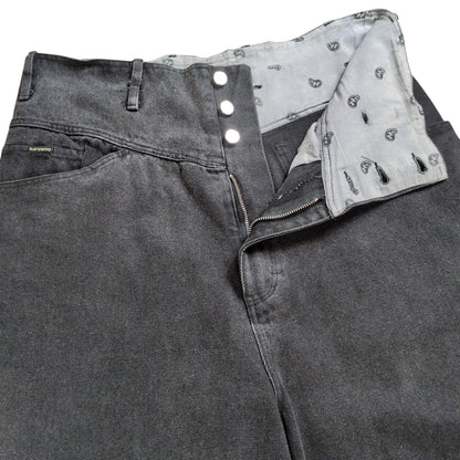 Vintage RAF SIMONS REDUX 04AW Super Wide Denim Black Size Ⅰ